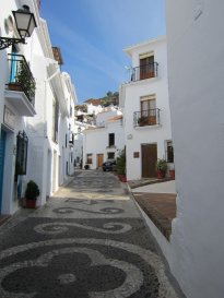 Pedestrian walkway in the beautiful hill town of Frigiliana