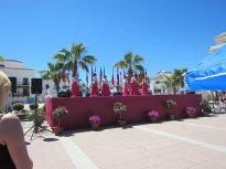 Spanish dancers entertaining for 