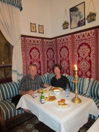 First Moroccan dinner of tangine and cous-cous in Tangier