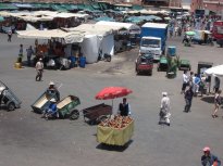 Jemaa el-Fnaa--the hub of the Medina in Marrakesh