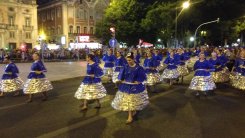 Dancing groups in the Marchas Paradas