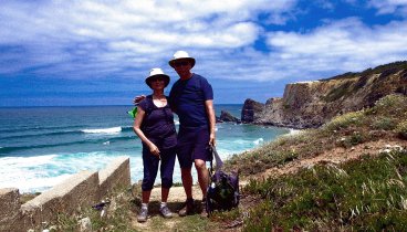 Two happy hikers