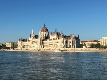 The stunning Parliament Buildings in Budapest