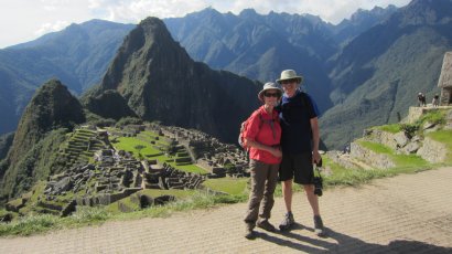 The intrepid travelers make it to Machu Picchu