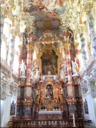 Rococco interior of Weiskirche