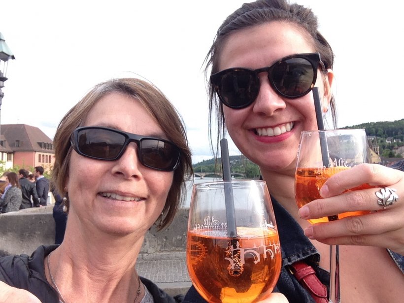 Wine on the Old Bridge in Wurzburg